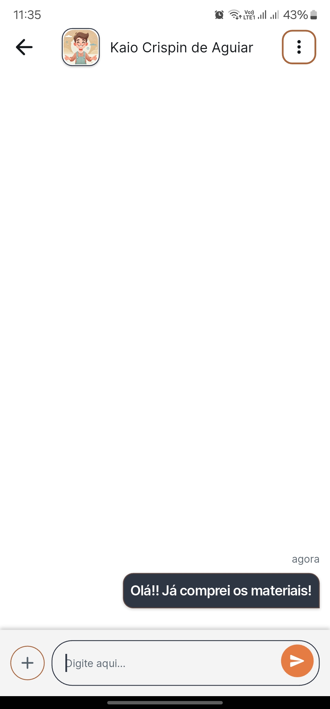 Interface de chat integrado